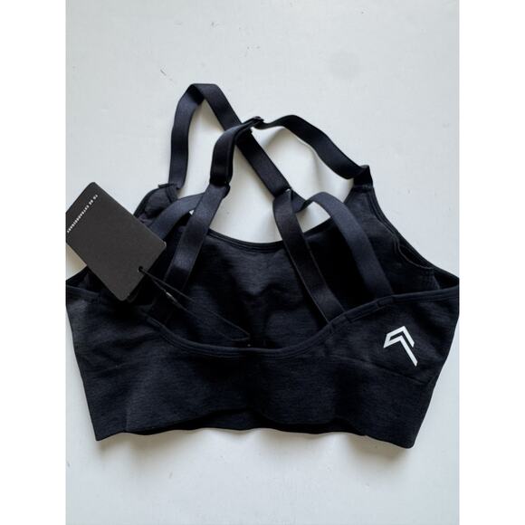 ONER ACTIVE Classic Seamless Sports Bra Black Marl-Small - Picture 2 of 5